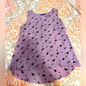 Lilac Abstract Print Blouse Apt. 9